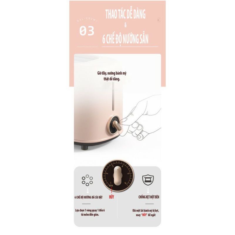 Máy Kẹp Sandwich , Máy Nướng Bánh Mì Bear DBC - P06N2, công suất 600W, CHÍNH HÃNG CHẤT LƯỢNG CAO NHỎ GỌN VÀ TIỆN LỢI
