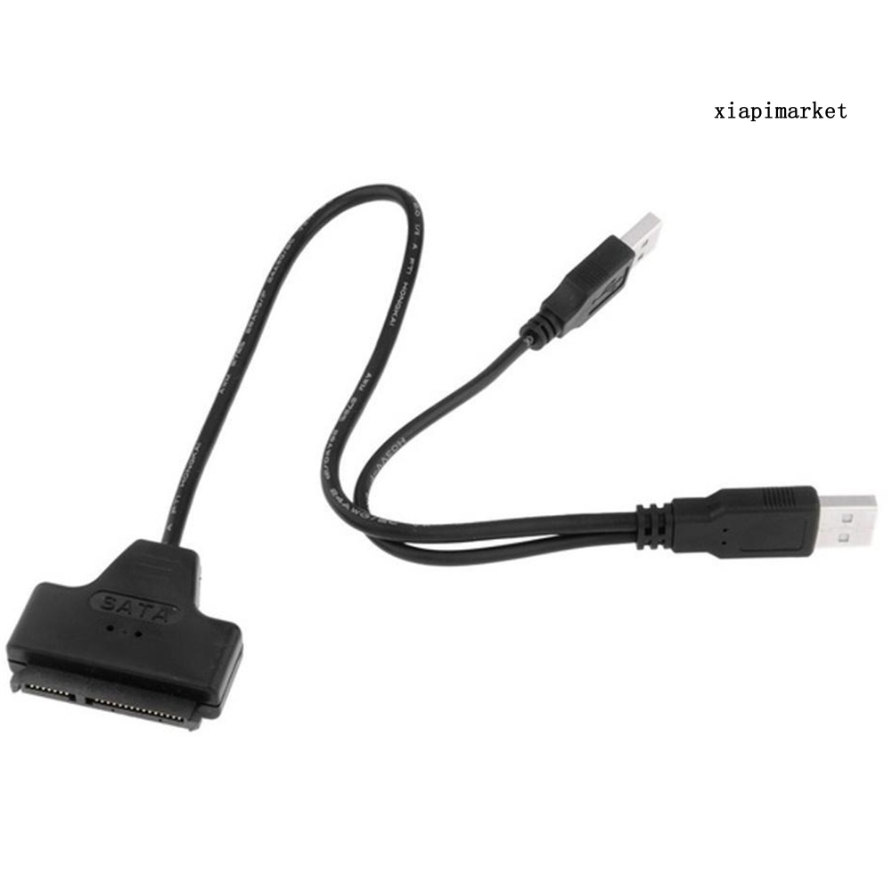 LOP_High Speed Dual USB 2.0 to SATA HDD Hard Disk Drive Converter Adapter Cable
