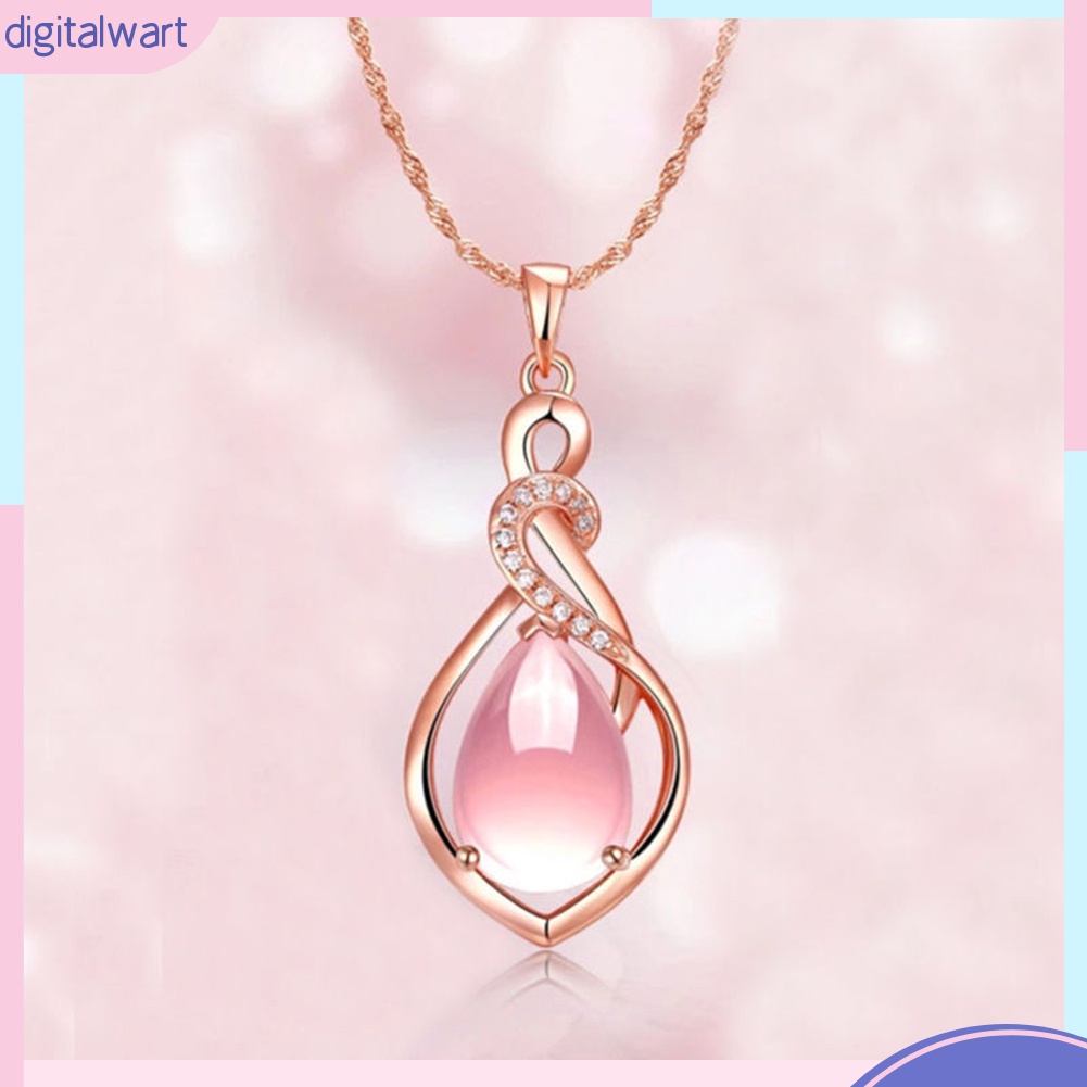 Dây Chuyền Mặt Tròn Đính Đá Thời Trang Cho Nữ