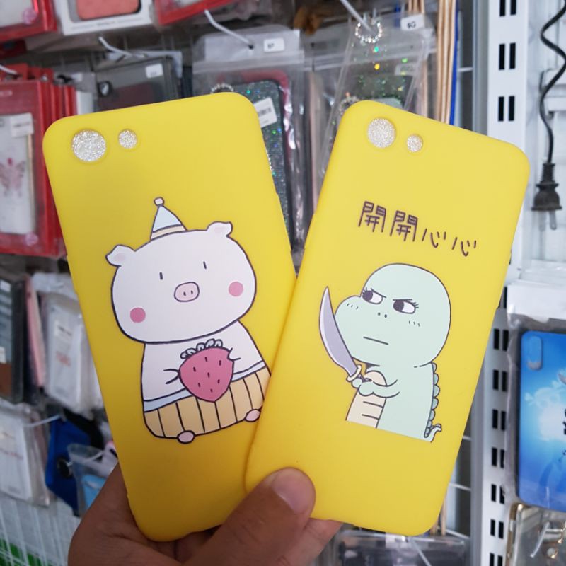 Ốp dẻo in hình dễ thương cho Oppo F3/F5/A3S/A37/A83/A7/A1K