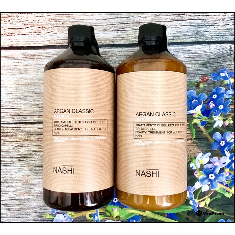 [NASHI-CHÍNH HÃNG ] DẦU GỘI  PHỤC HỒI HƯ TỔN NASHI ARGAN CLASSIC 1000ML