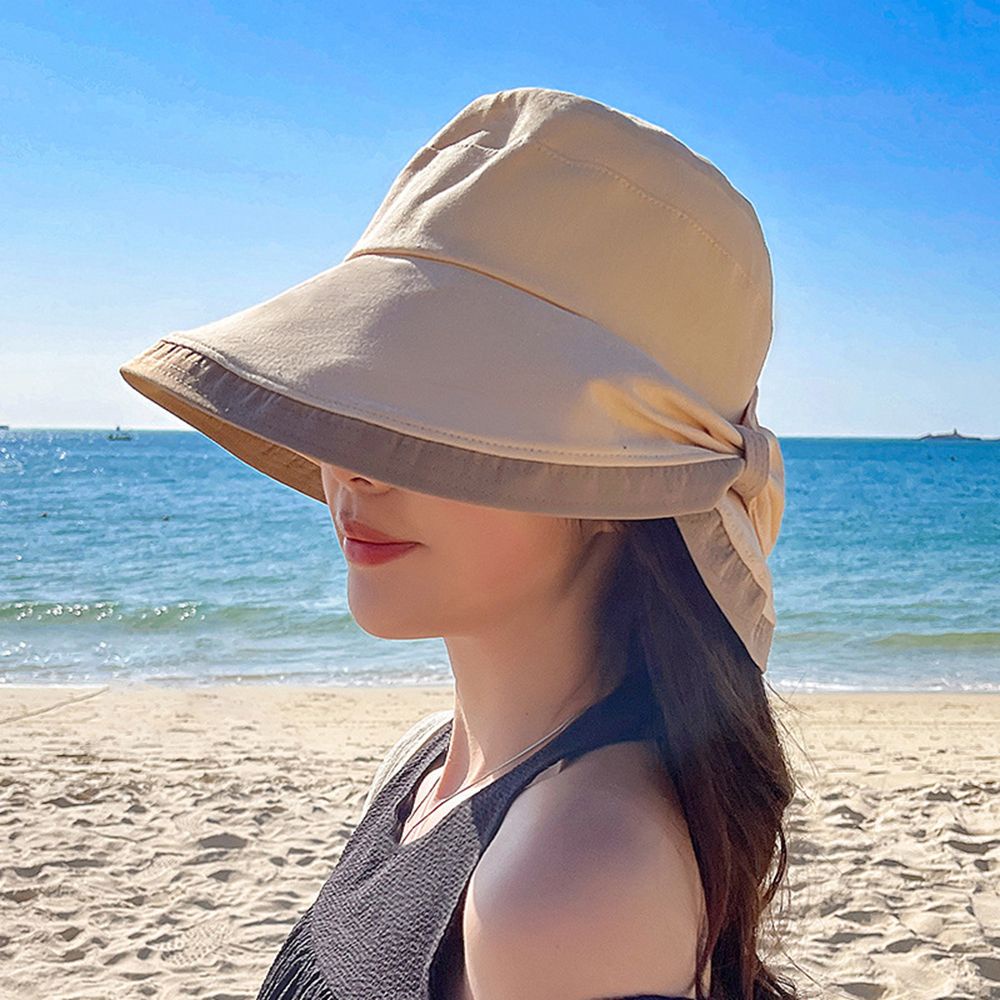 Mũ bucket màu trơn tùy chọn chống nắng thời trang mùa hè dành cho nữ