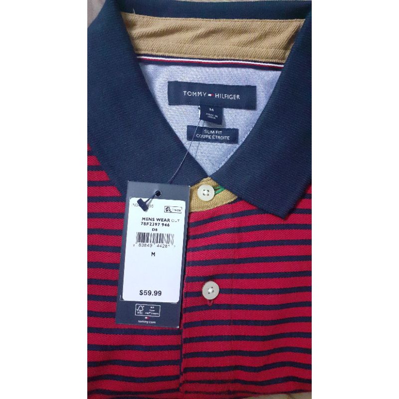 Áo thun nam hiệu Tommy Hilfiger (Slim fit) Size XS/S/M