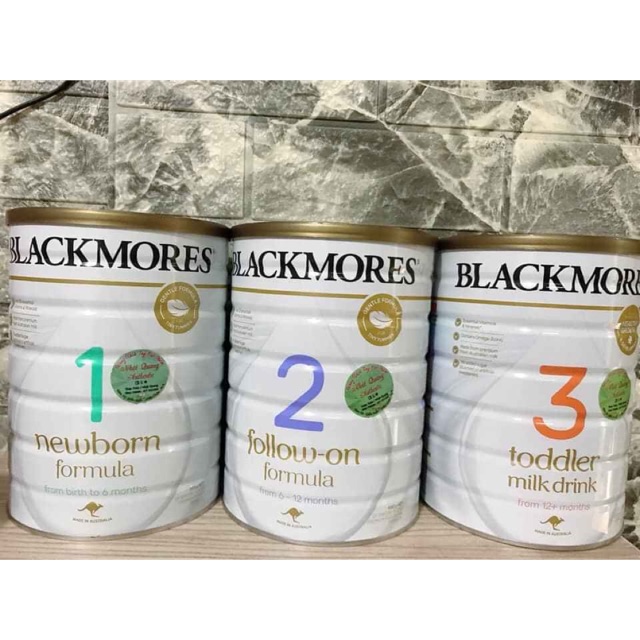 Sữa blackmores số 1 2 3 lon 900g