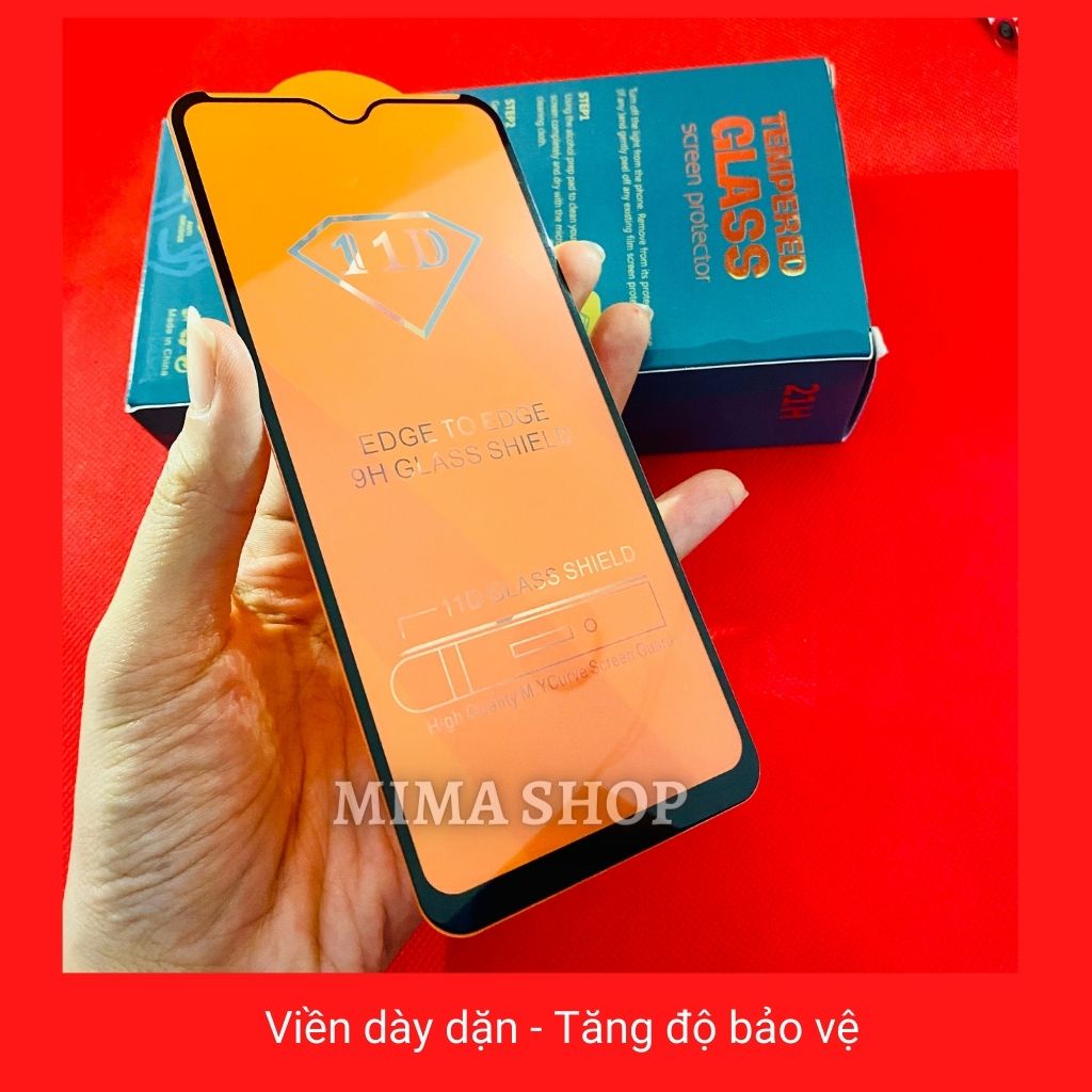 Kính cường lực Xiaomi Redmi Note 8/Note 8 2021/Note 8T Full màn cao cấp OG+ độ cứng 21H Siêu mượt [MIMA]