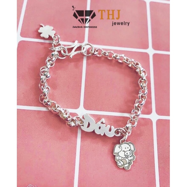 Lắc tên cho bé bé theo yêu cầu siêu xinh chuẩn bạc ta