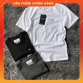 Áo thun nam ngắn tay màu trơn chất cotton cao cấp Ojeans