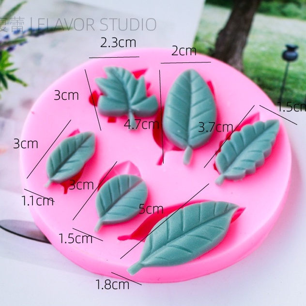 Khuôn Silicon Bảng Các Mẫu Lá Làm Nến Thơm, Thủ Công Handmade