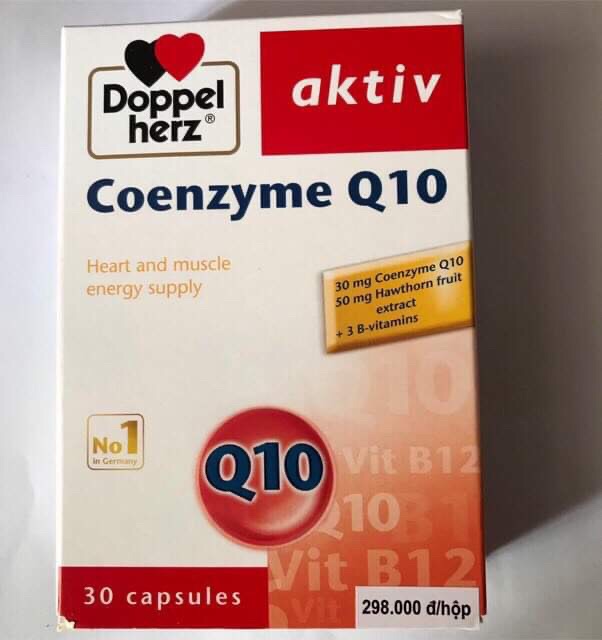 Viên uống hỗ trợ tim mạch Coenzyme Q10 (hàng chính hãng Đức)(cung cấp vtm và các dưỡng chất giúp cơ tim khỏe mạnh...)