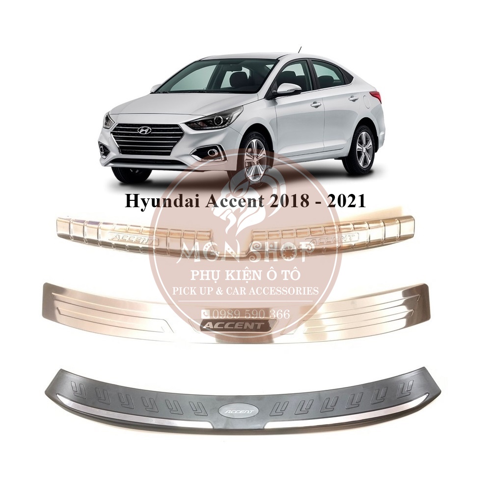[Ốp cốp] [Hyundai Accent 2018 - 2021] [bên trong / bên ngoài] [Inox / Nhựa 3D]