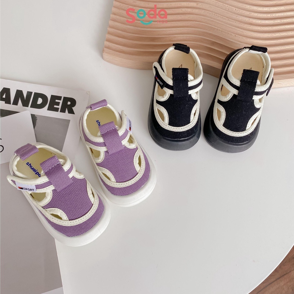 Giày trẻ em SODA KIDS đế bánh mì năng động, chất liệu vải canvas