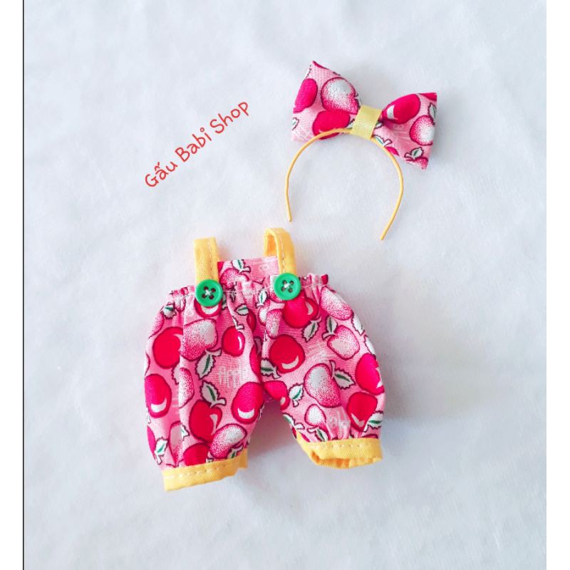 Set yếm liền cho búp bê size nendoll, 1/8, 1/6, doll bông 15cm, 20cm, barbies, xinji, blythe, animator