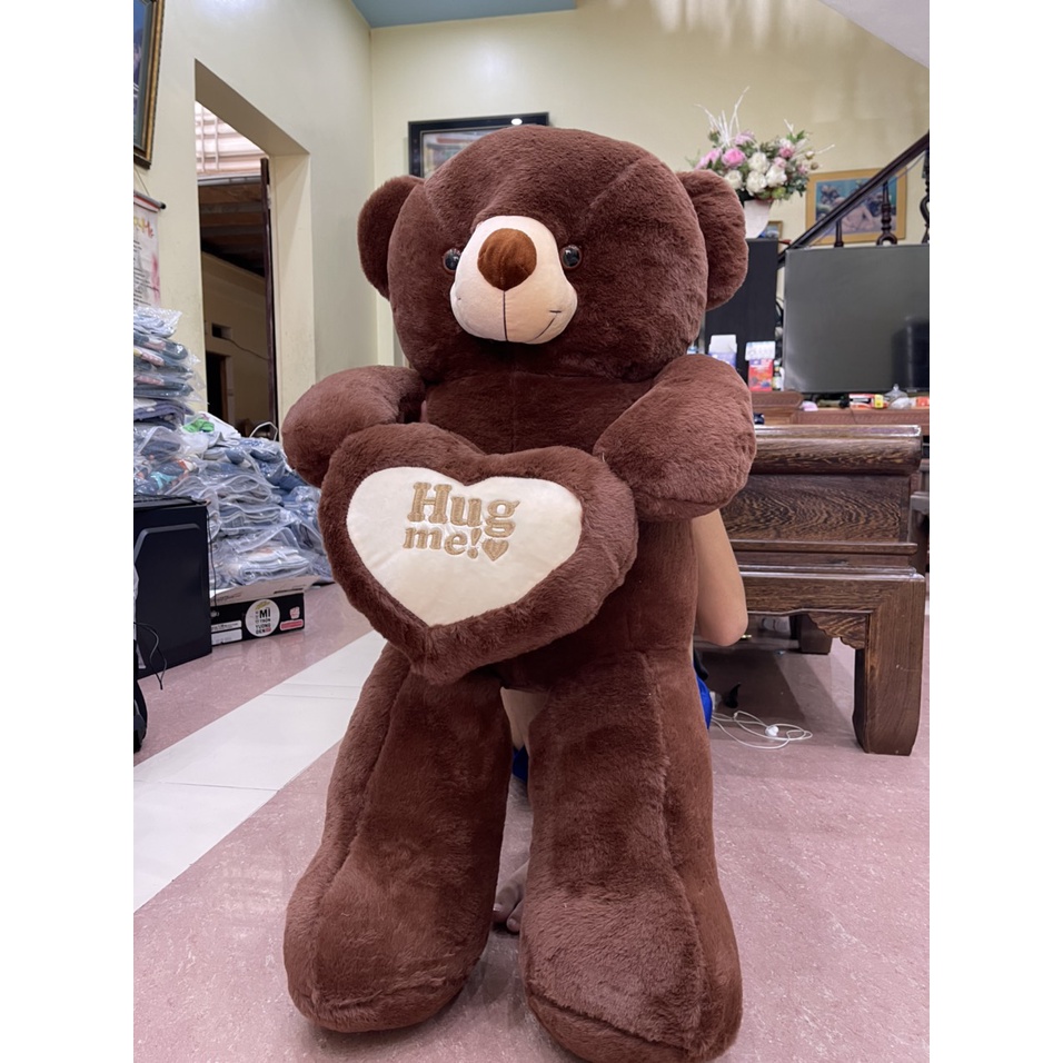 Gấu Bông Teddy siêu to 1M1 hàng nhập siêu to, ảnh tự chụp, không rụng lông siêu mượt