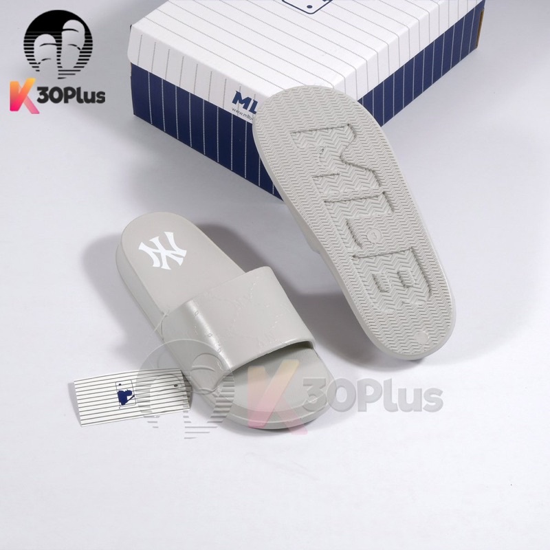 Dép MLB Đúc Quai Ngang Nguyên Khối logo NY