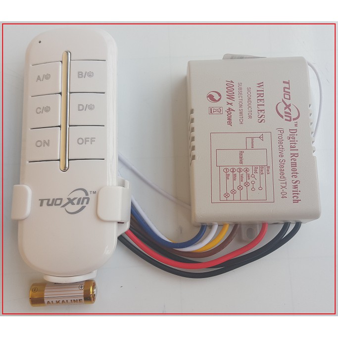 Bo điều khiển điện áp 12V 4 kênh