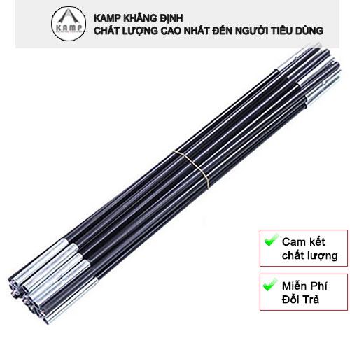 Khung Lều Bằng Sợi Thủy Tinh, Bộ Cọc Dựng Lều Bằng Sợi Thủy Tinh, Bộ 2 cọc dựng lều tổng chiều dài 4m tiện dụng