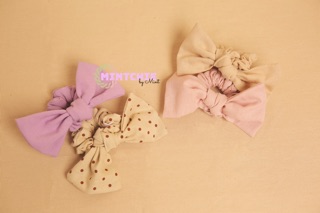 Đồ cột tóc - Scrunchies - Nơ nhiều màu