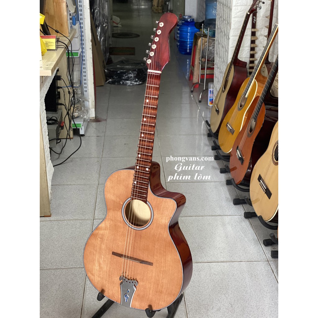 Đàn guitar thùng phím lõm chơi vọng cổ cải lương