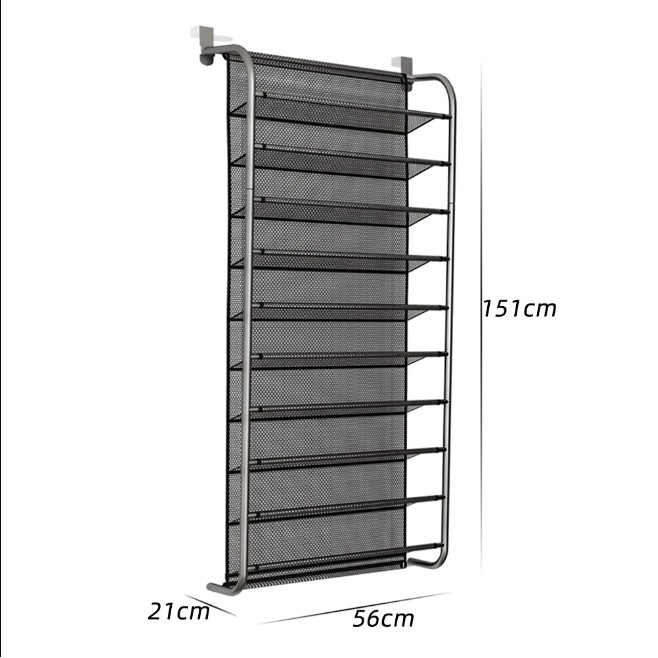 Kệ Giày 10 Tầng Gắn Tường Inox Không Gỉ 137