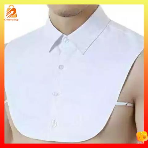 Cổ Áo Sơ Mi Giả Màu Trắng Trơn Chống Nhăn Phong Cách Trang Trọng Trẻ Trung Cho Nam 110 Phút Đến 200 Phút