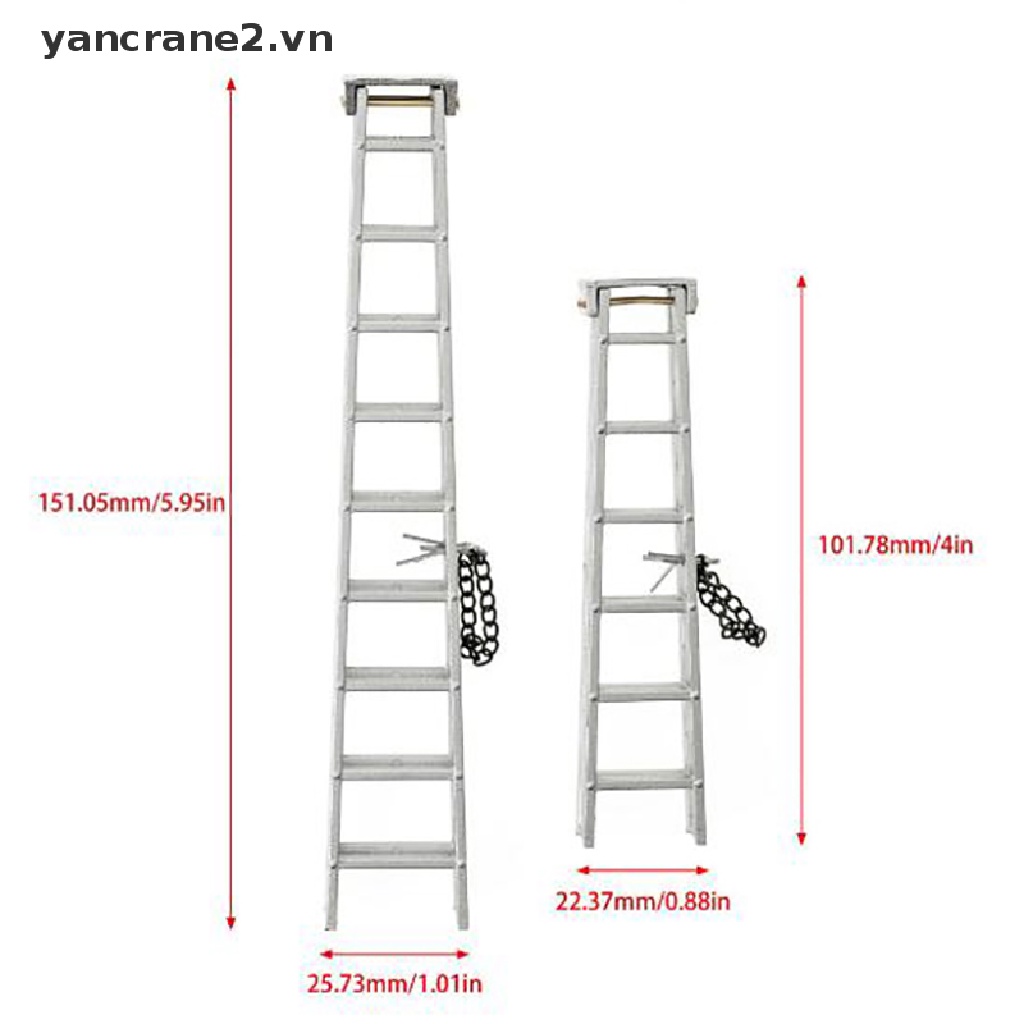 Thang Nhôm mini 100MM Cho Xe Điều Khiển Từ Xa Axial SCX10 90046 1: 10