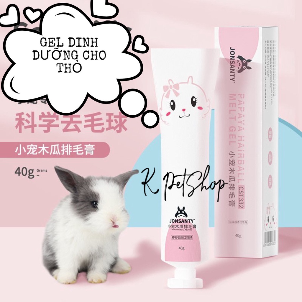 Gel Dinh Dưỡng Trái Cây Jonsanty  Đồ Ăn Dặm Thức Ăn Dinh Dưỡng Dạng Gel Sốt Cho Thỏ , Bọ , Hamster , Nhím ...