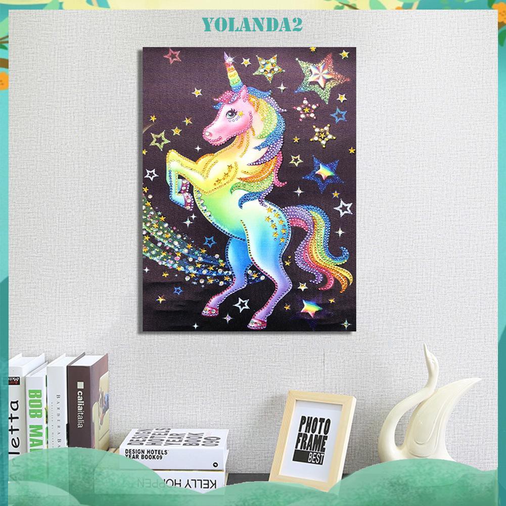 Bộ Tranh Đính Đá 5d Tự Làm Hình Chú Ngựa Độc Đáo