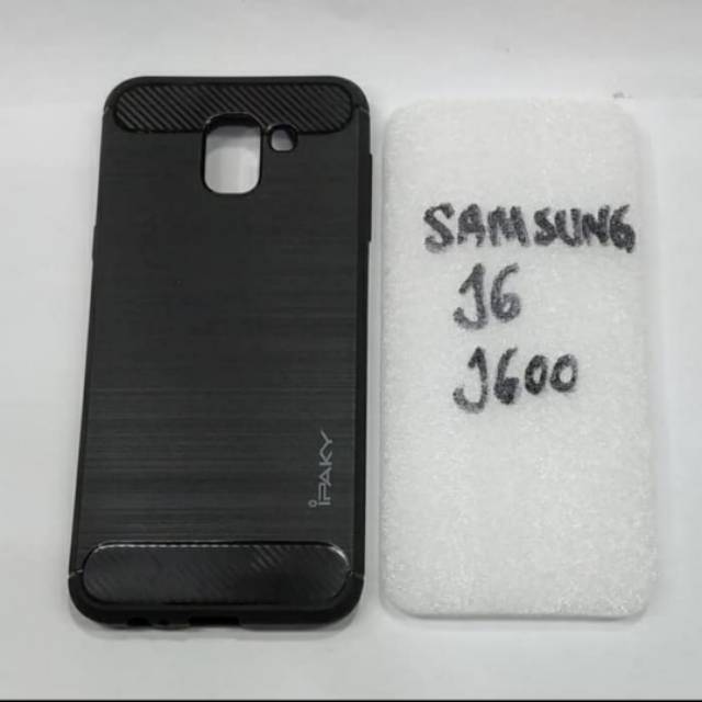 Ốp Lưng Cao Su Mềm Màu Đen Cho Samsung J6 Softcase Ipaky Samsung J600 Silicone
