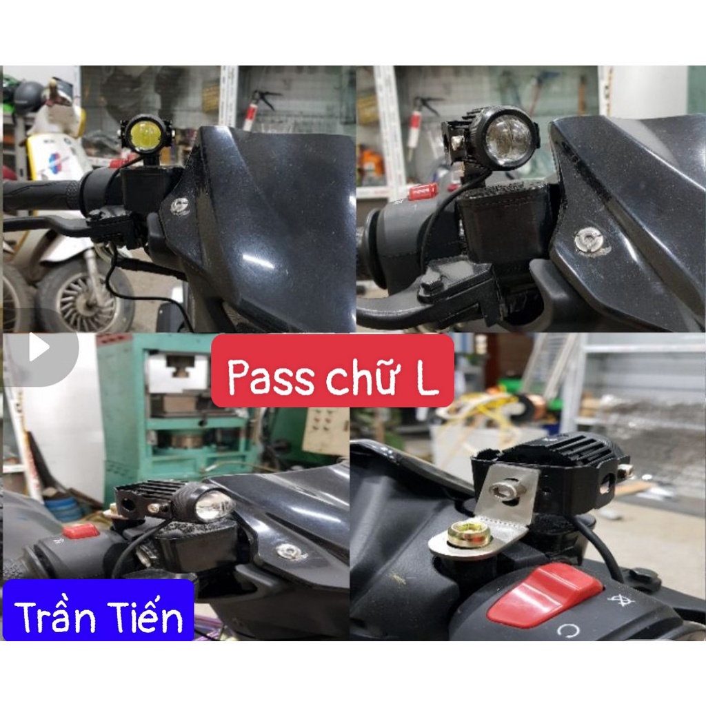 Pát Gắn Trợ Sáng Chữ L Dày gắn xe máy