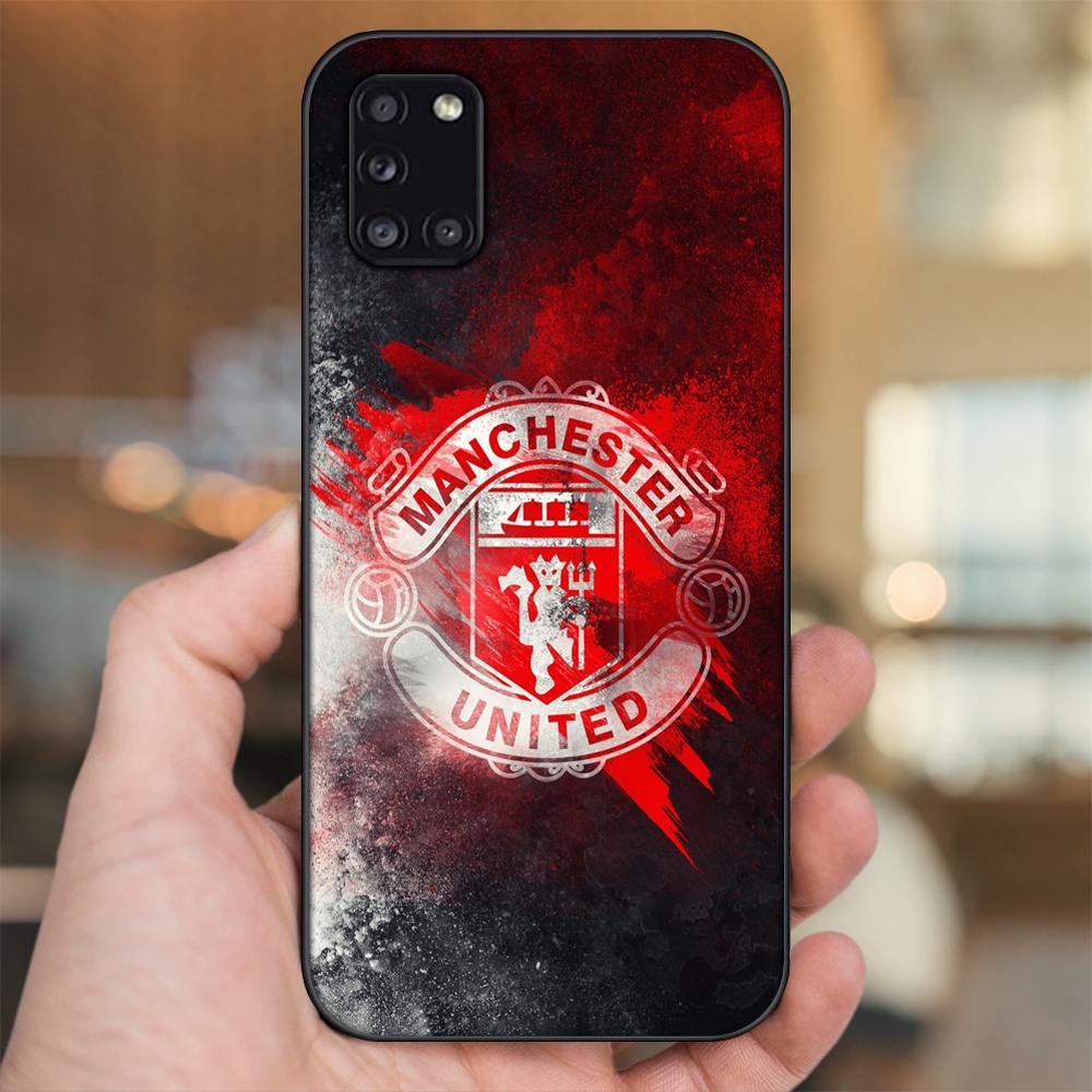 Ốp lưng Samsung A31 viền đen in hình MU Manchester United