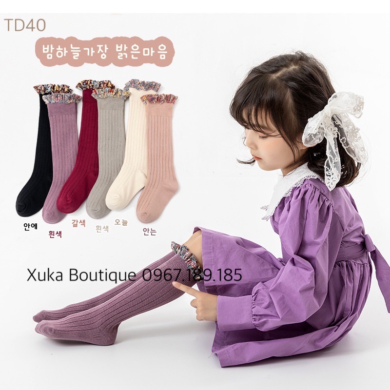 Tất Dài Ren Hoa Công Chúa, Tất Vớ Cao Cấp Cho Bé Gái Từ 1 - 10 tuổi