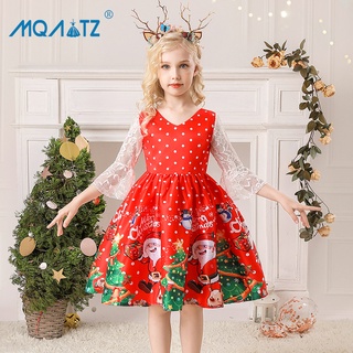 Đầm Hóa Trang Công Chúa Ông Già Noel Cho Bé Gái