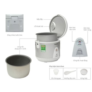 Nồi cơm điện Panasonic SR-MEV18LRA 1.8L
