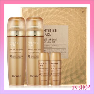 TONYMOLY (Hàng Mới Về) Bộ Sản Phẩm Chăm Sóc Da Chiết Xuất Ốc Sên Và Vàng 24k