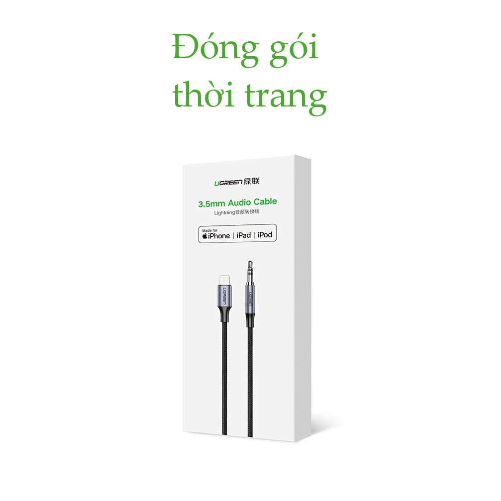 Dây Lightning sang chuẩn giắc 3.5mm UGREEN US315 70509