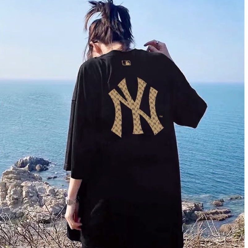 Áo thun MLB, áo phông unisex, chất cotton thoáng mát, form rộng, xuongaophong