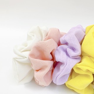 Scrunchies chun buộc tóc vải linen