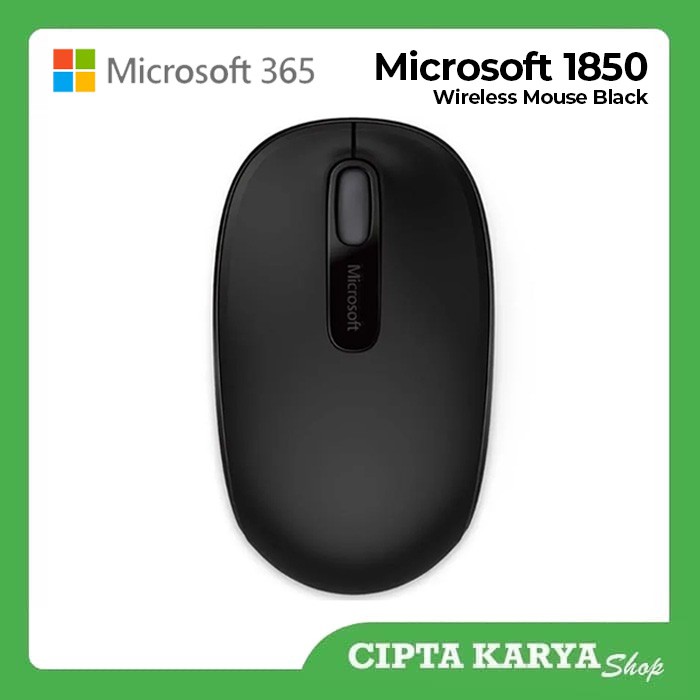 Chuột Không Dây Microsoft 1850 Màu Đen