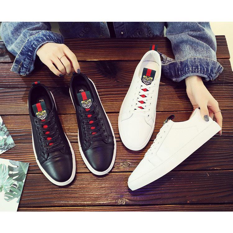 Giày Sneaker Nam🍓FREESHIP🍓 Giày Da Nam Trắng Thể Thao Phủ Nano Chống Thấm - Phối Đồ Đẹp 2021