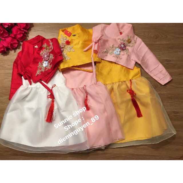 Set Hanbok Hàn Quốc cho bé gái