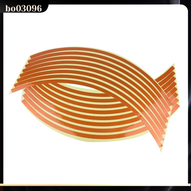 Bộ 16 Miếng Decal Phản Quang 34cm/18inch Dán Viền Bánh Xe Hơi Trang Trí