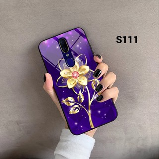 Ốp lưng kính cường lực oppo f11/f11 pro in hình hoa cực đẹp