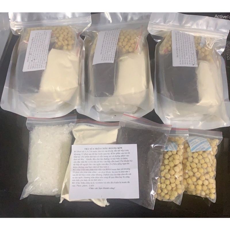 SET TRÀ SỮA TRÂN CHÂU HOÀNG KIM 600gr