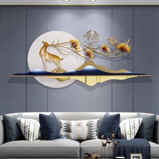 Decor Nhà, Decor House Tranh Sắt Treo Tường Nghệ Thuật , Tranh Decor Trang Trí Hươu Mã Z08