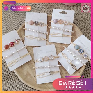 Kẹp tóc pha lê sang trọng phong cách hàn quốc