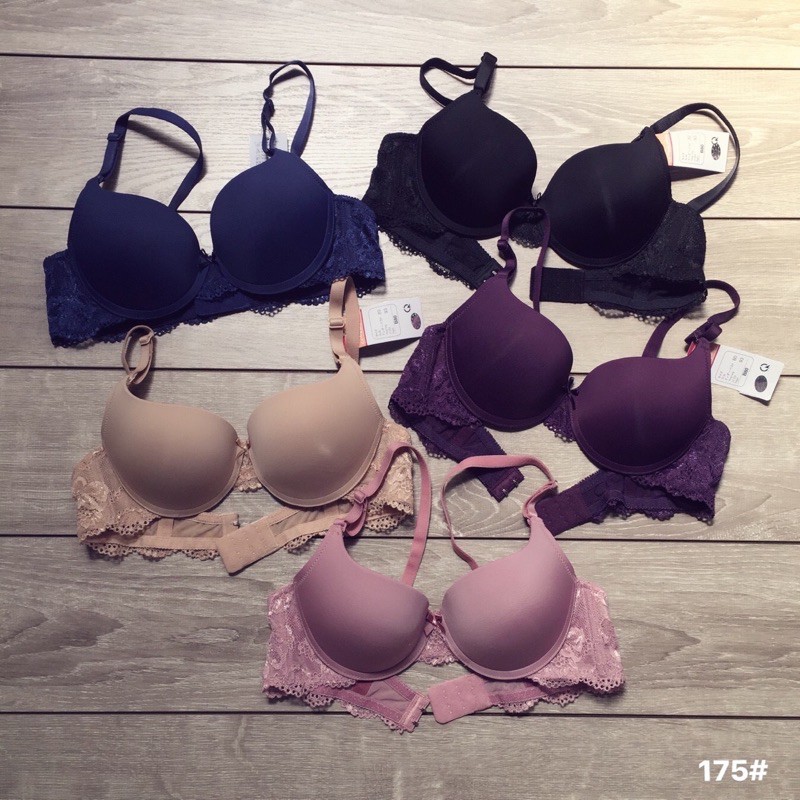 Áo Ngực Lovely Chân Ren Viền Ngực Mút Nâng Vừa Đẩy Ngực Áo Lót Nữ Nâng Nhẹ Có Gọng
