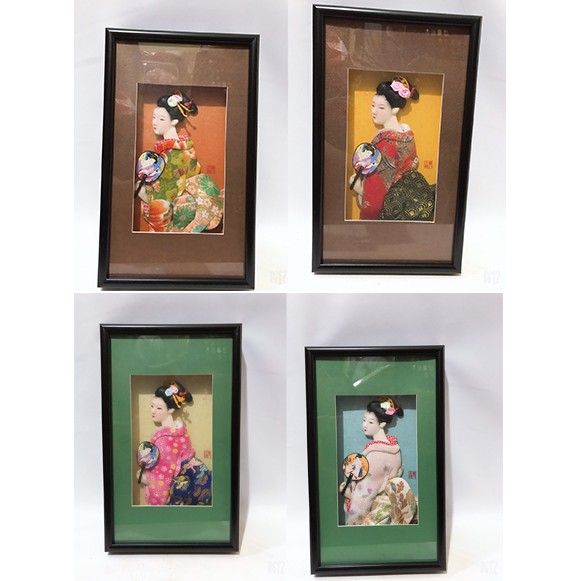 Tranh cô gái kimono 33x20cm