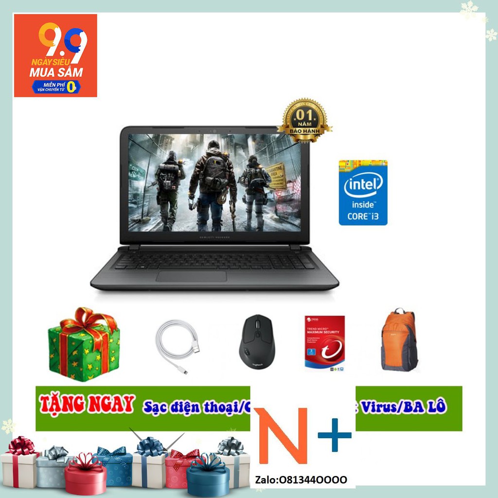 HP PAVILION 15/ I3-6100U/ 4G/ 500GB