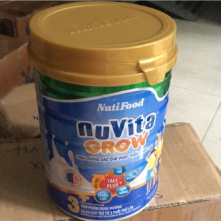 Cơ hội sở hữu sản phẩm Sữa bột NutiFood NuVita Grow 3+  lon 900g (trên 3 tuổi)
