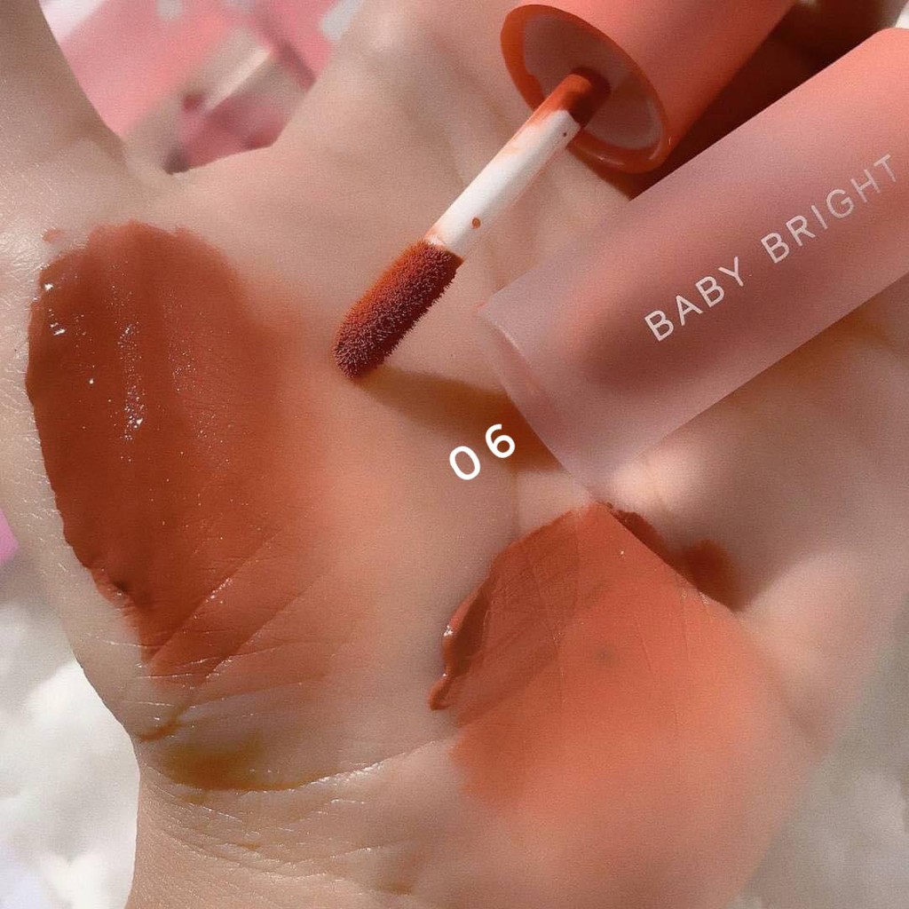 Son kem Thái Lan Baby Bright Lip Velvet vừa son môi vừa làm má hồng